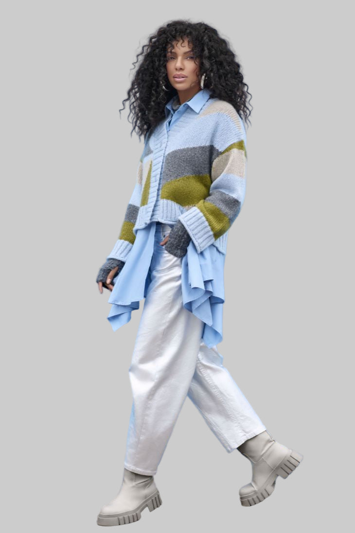 Midday Silver Metallic Trousers
