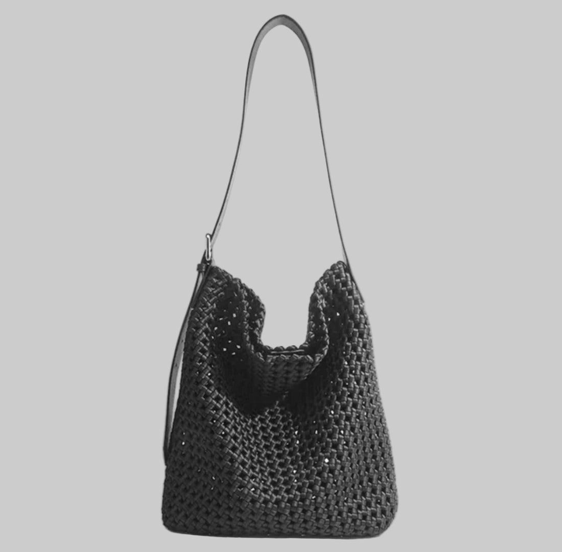 Osler Woven Hand Knotted Hobo Bag