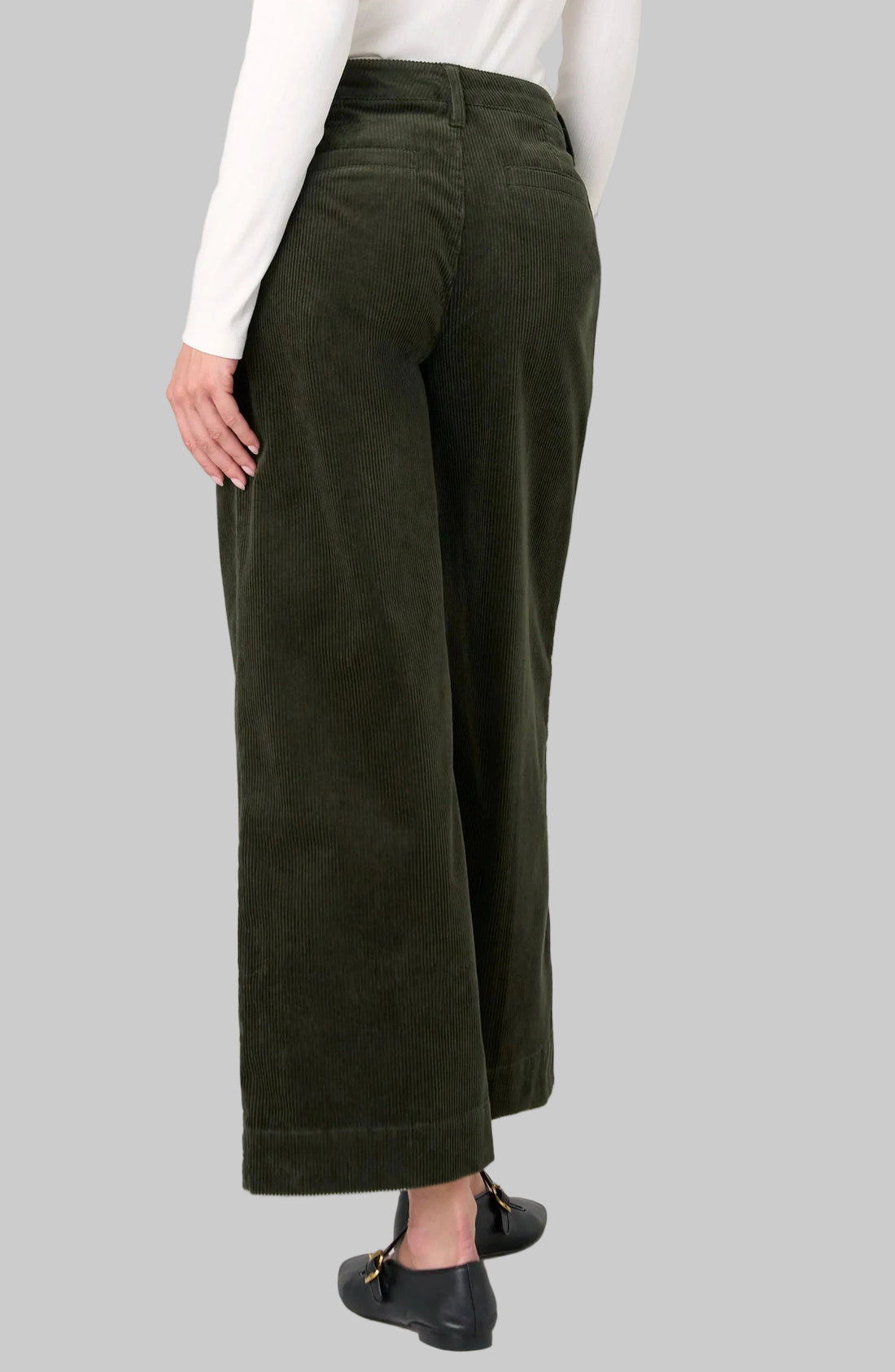 Crop Wide Leg W/Pintucks