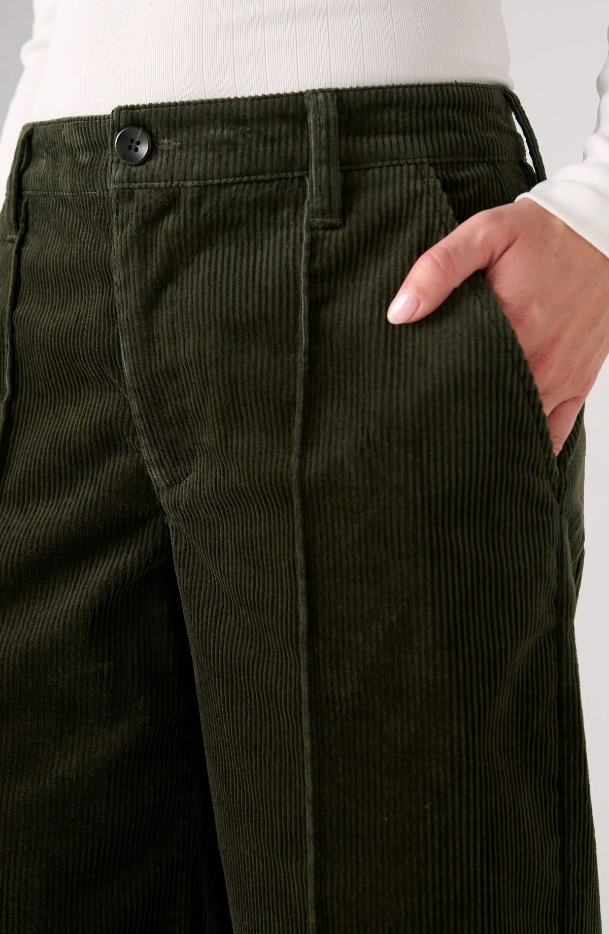 Crop Wide Leg W/Pintucks