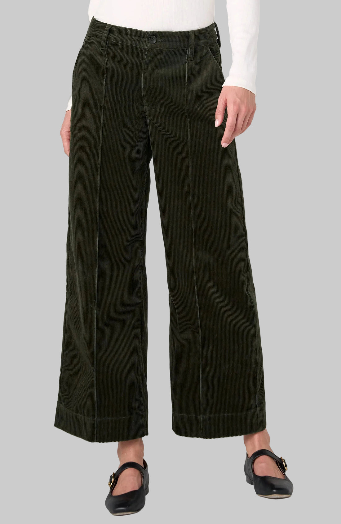 Crop Wide Leg W/Pintucks
