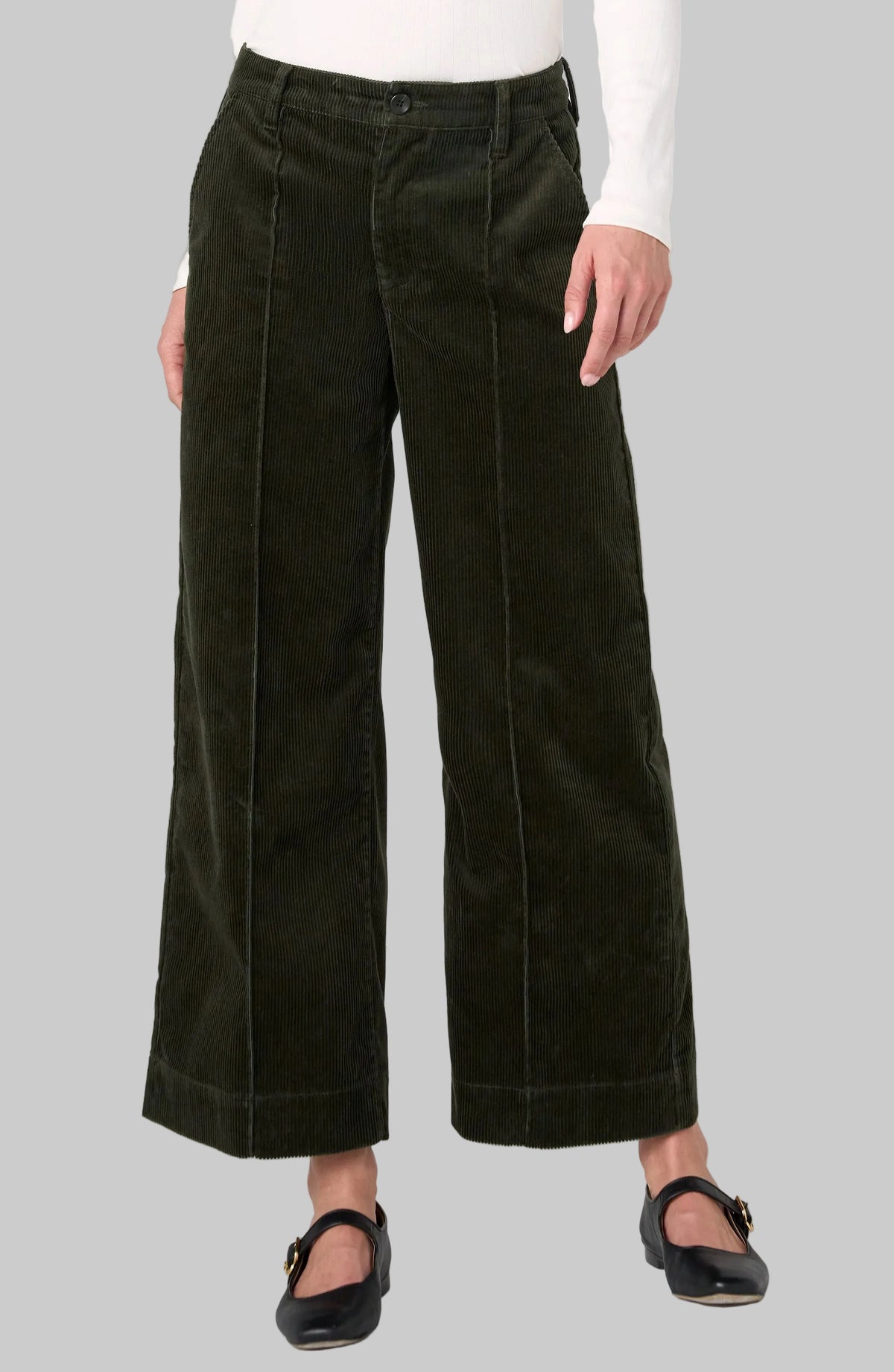 Crop Wide Leg W/Pintucks