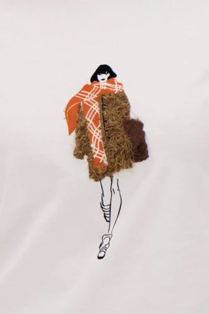 Orange Scarf TShirt