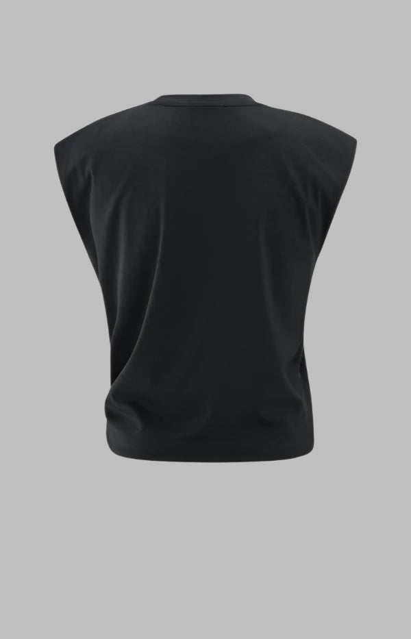 Sleeveless Top With Knot Detail