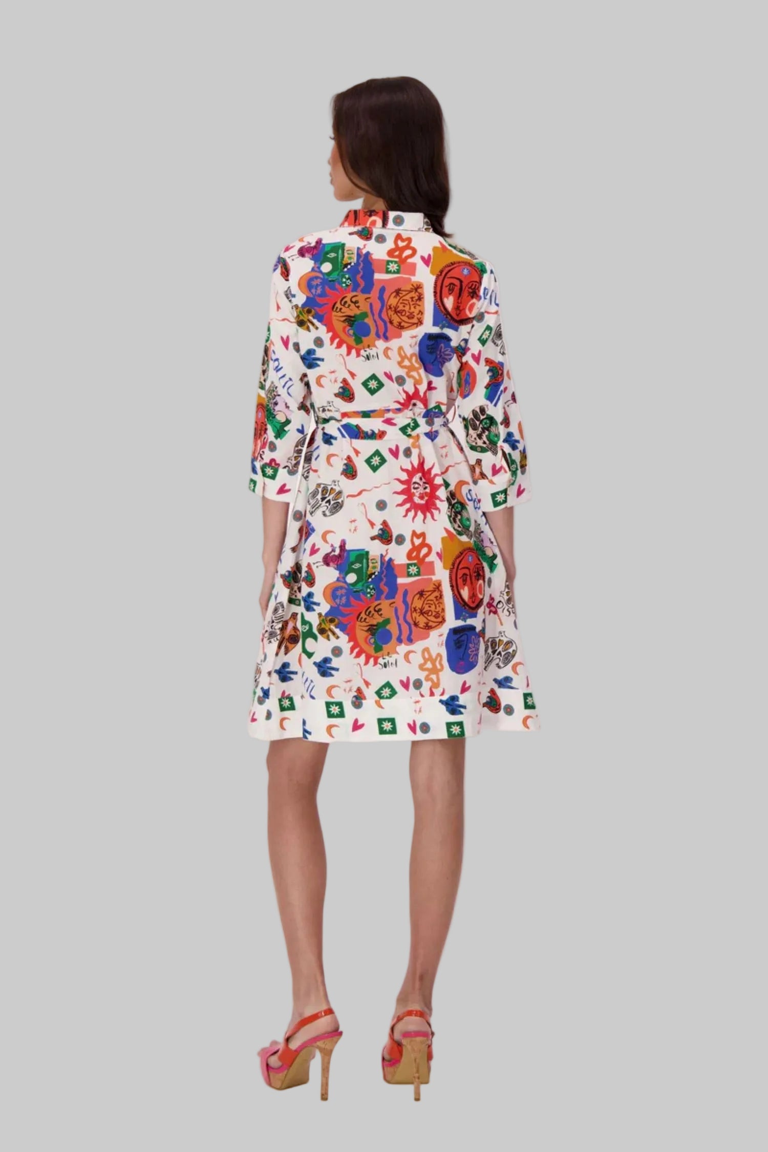 Sun And Moon Shirt Dress