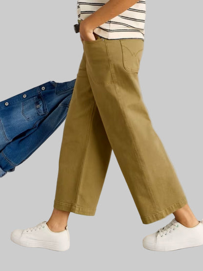 Crop Tai Wide Leg Jean