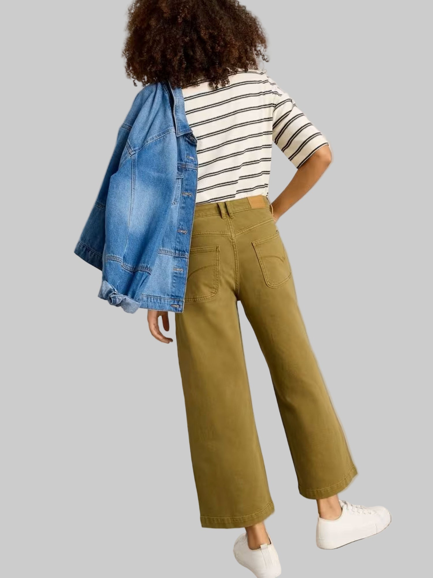 Crop Tai Wide Leg Jean