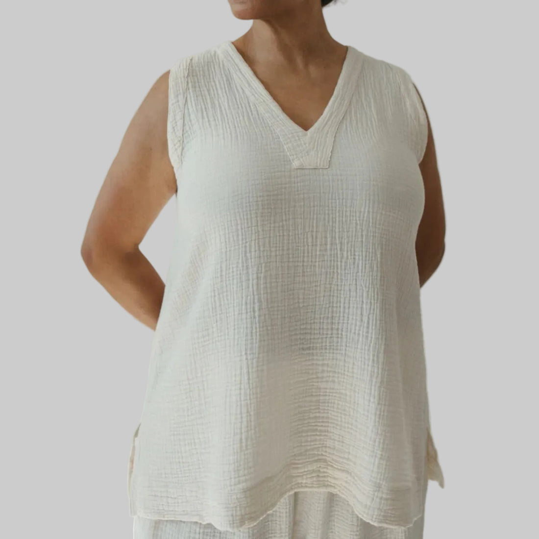 Crinkle Tunic Top