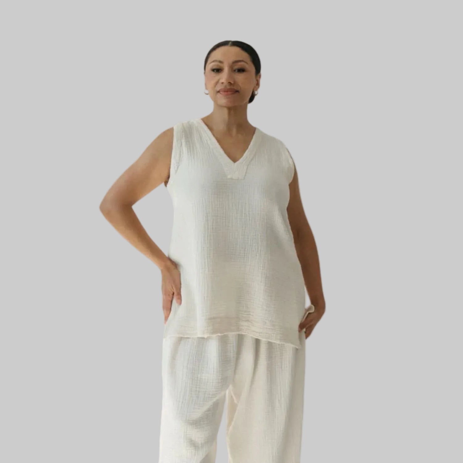 Crinkle Tunic Top
