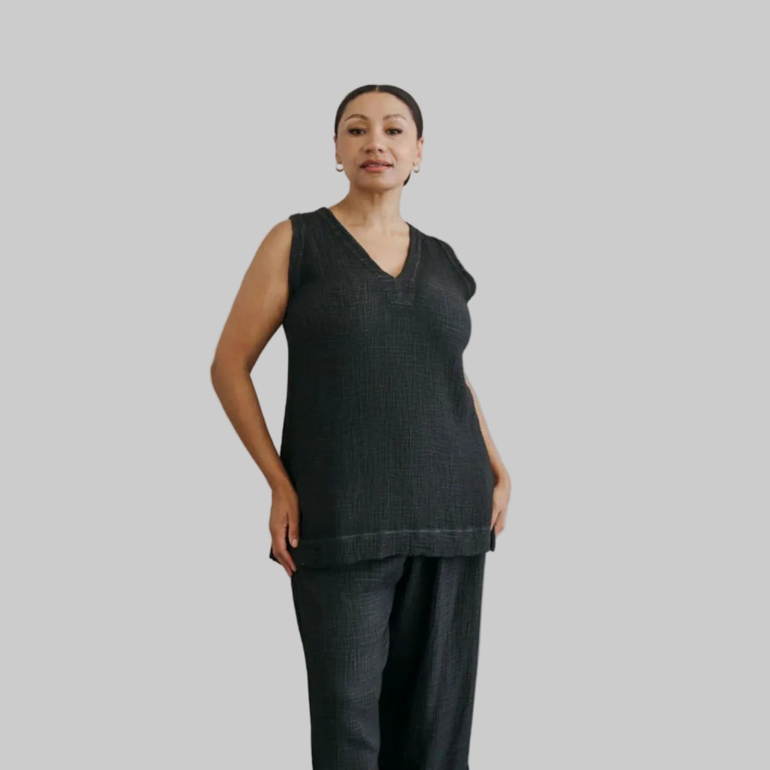 Crinkle Tunic Top