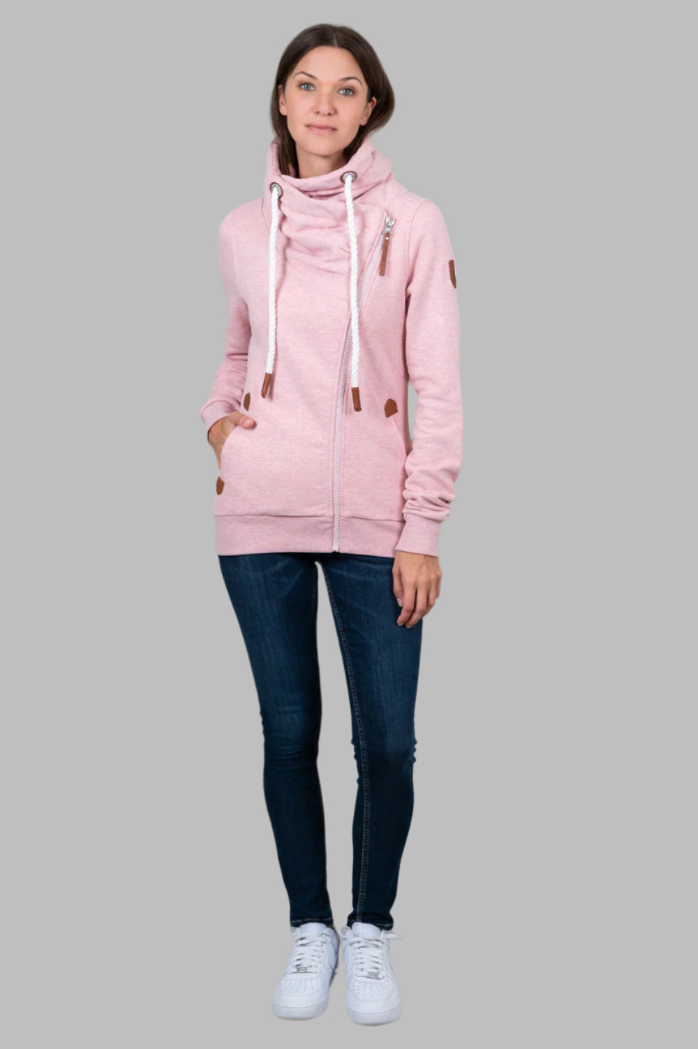 Hestia Heather Full-Zip Sweatshirt