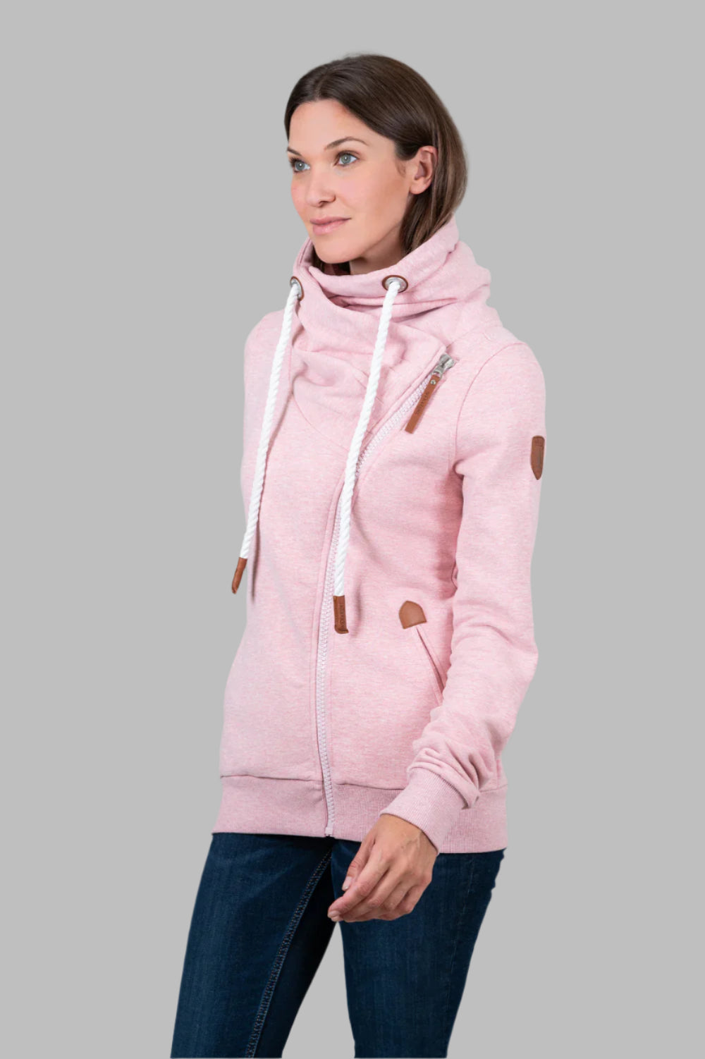 Hestia Heather Full-Zip Sweatshirt