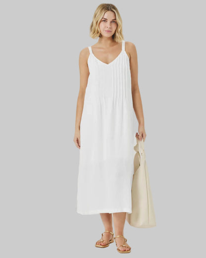 Stella Linen Midi Dress