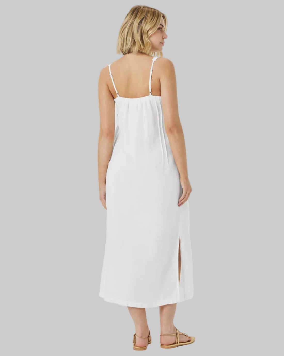 Stella Linen Midi Dress